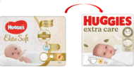 HUGGIES mähkmed EXTRA CARE 2,  3-6kg, 82 tk., 2592611